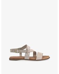 TOMS - Mar Leather Sandals - Lyst