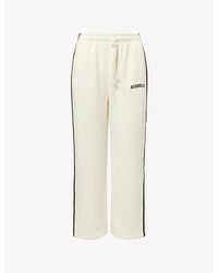 ADANOLA - Varsity Loose-Fit Cotton-Jersey Jogging Bottoms - Lyst