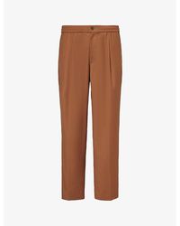 AWAKE NY - Brand-embroidered Straight-leg Stretch-woven Trousers X - Lyst