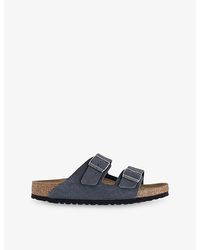 Birkenstock - Arizona Two-Strap Suede Sandals - Lyst