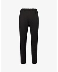 PAIGE - Snider Elasticated-waistband Tapered-leg Regular-fit Stretch-woven Trousers X - Lyst