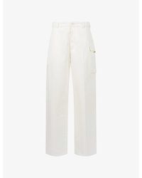 Marni - Logo-Patch Relaxed-Fit Cotton Gabardine Cargo Trousers - Lyst