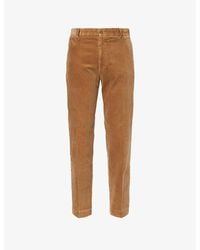 Polo Ralph Lauren - Corduroy Tapered-leg Slim-fit Stretch-cotton Trousers - Lyst