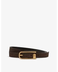 Reiss - Iris Suede Belt - Lyst
