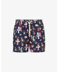 ARRELS Barcelona - Catch The Wind Printed Swim Shorts - Lyst