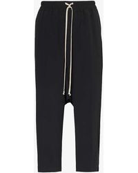 Rick Owens - Dropped-crotch Straight-leg Woven Trousers - Lyst