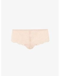 Simone Perele - Karma Scallop-Trim Mid-Rise Stretch-Lace Briefs - Lyst
