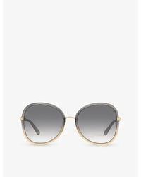 Chloé - Ch0030s Butterfly-frame Acetate Sunglasses - Lyst