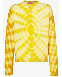 The Elder Statesman - Tie-dyed Dropped-shoulder Relaxed-fit Cashmere Jumper - Lyst