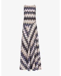 Missoni - Sleeveless Raschel-Lace Lamé Knitted Maxi Dress - Lyst