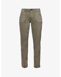 PAIGE - Mayslie Straight-Leg Ankle Trousers - Lyst