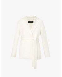 JOSEPH - Belted Wool And Cashmere-blend Coat - Lyst