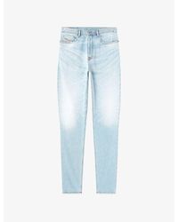 DIESEL - 2023 D-Finitive 09N54 Tapered-Leg Denim Jeans - Lyst