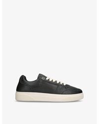 Represent - Initial Brand-Embossed Leather Low-Top Trainers - Lyst