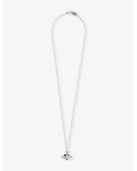 Vivienne Westwood - Heart Crystal-embellished Brass Necklace - Lyst