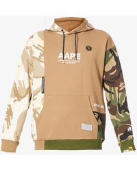 Aape Camouflage-print Cotton-jersey Hoody - Natural