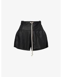 Rick Owens - Concordian Leather Boxer Shorts - Lyst