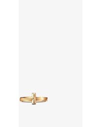 Tiffany & Co. - Tiffany T T1 Narrow 18ct Yellow Ring - Lyst