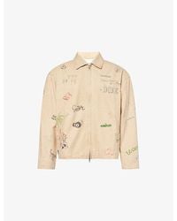 Duke & Dexter - Duke Sketch Sand Regular-Fit Cotton Jacket - Lyst