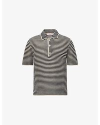 Orlebar Brown - Lowry Striped Cotton Polo Shirt - Lyst