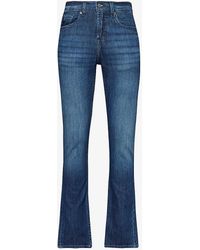 7 For All Mankind - Slimmy Headway Straight-leg Mid-rise Stretch-denim Jeans - Lyst