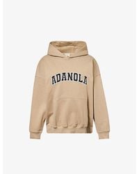 ADANOLA - Varsity Oversized Cotton-Jersey Hoody - Lyst