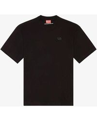 DIESEL - t-boggy Logo-print Short-sleeve Cotton T-shirt - Lyst