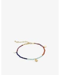 Monica Vinader - Dahlia 18Ct Recycled-Plated Vermeil Sterling- And Gemstone Beaded Bracelet - Lyst