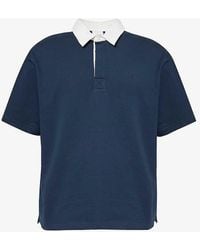 Daily Paper - Shield Logo-embroidered Cotton-jersey Polo Shirt X - Lyst