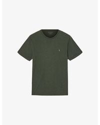 AllSaints - Brace Logo-Embroidered Cotton-Jersey T-Shirt - Lyst