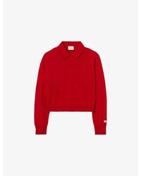 Claudie Pierlot - V-Neck Collar Wool Jumper - Lyst