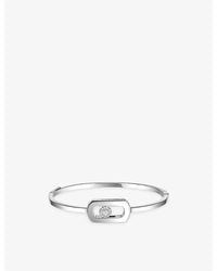 Messika - So Move Pavé 18Ct And 0.67Ct Diamond Bangle - Lyst