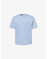 Lacoste - Embroidered-Emblem Crew-Neck Cotton T-Shirt - Lyst