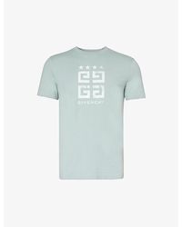 Givenchy - 4g Star Logo-print Cotton-jersey T-shirt - Lyst