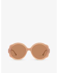 Chloé - Ch0120s Round-frame Acetate Sunglasses - Lyst