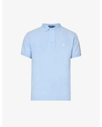 Polo Ralph Lauren - Embroidered-logo Regular-fit Cotton-piqué Polo Shirt - Lyst