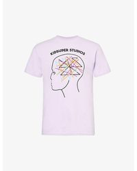 Kidsuper - Thoughts Branded-print Cotton-jersey T-shirt - Lyst