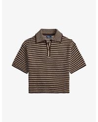 Polo Ralph Lauren - Striped Short-Sleeved Cotton-Knit Polo Shirt - Lyst