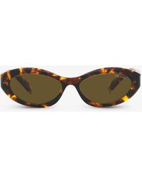 Prada - Pr 26zs Irregular-shape Acetate Sunglasses - Lyst