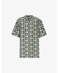 Dries Van Noten - Cassidye Abstract-pattern Relaxed-fit Woven Shirt - Lyst