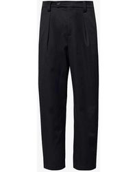 A.P.C. - Renato Tapered-leg Wool And Cotton-blend Trousers - Lyst
