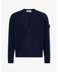 Stone Island - Baby Alpaca Wool-Blend Knit Cardigan - Lyst