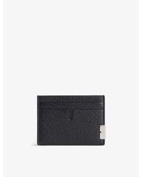Burberry - Sandon Grained-leather Card Holder - Lyst