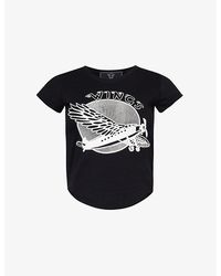 Stella McCartney - Wings Baby Graphic-pattern Cotton-jersey T-shirt - Lyst