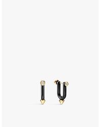 Tiffany & Co. - Titan By Pharrell Williams Large 18Ct- Titanium And 0.37Ct Brillant-Cut Diamond Hoop Earrings - Lyst