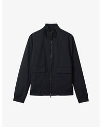 Reiss - Vy Rufus Funnel-neck Woven Jacket - Lyst