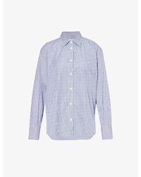 Maria McManus - Striped Patch-pocket Oversized-fit Organic-cotton Shirt - Lyst