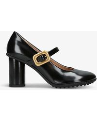 Bottega Veneta - Atomic Block-heel Leather Mary Jane Shoes - Lyst