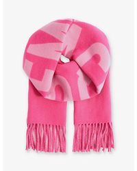 Jacquemus - Pink L'echarpe Tasselled-trim Wool Scarf - Lyst