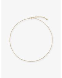 Monica Vinader - Oval Link Slim 18Ct Vermeil-Plated Sterling Chain Necklace - Lyst